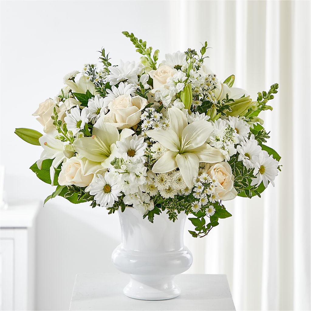 Uplifting Urn Arrangement – Flowers Within Hours, Palos Heights IL