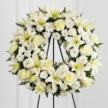 Treasured Tribute Wreath –  Flowers Within Hours, Palos Heights IL